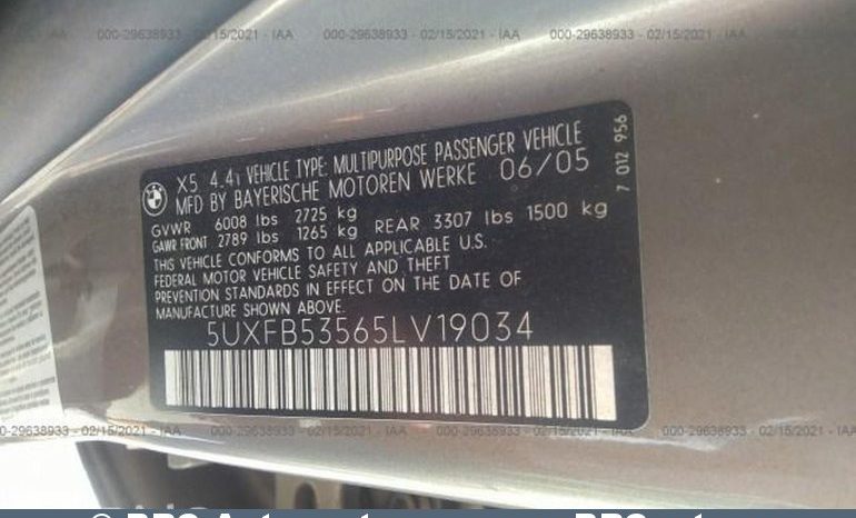 BMW X5 4.4i Automatas 2005 full